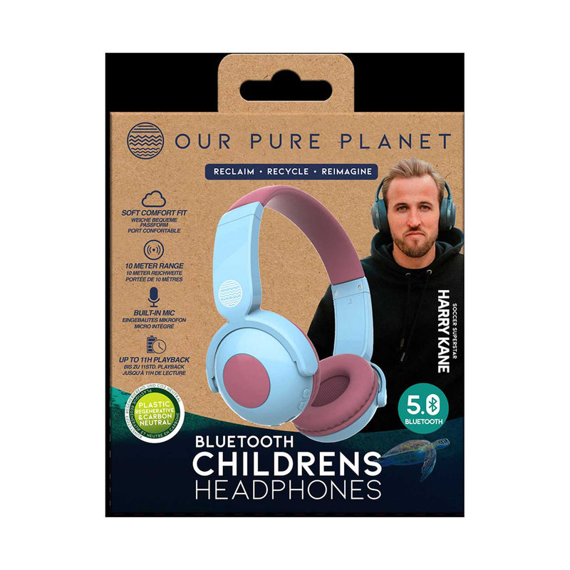 Our Pure Planet Kids Bluetooth Headphones, imported from the UK
