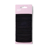 Boots standard ponybands black 30 pack, imported from the UK