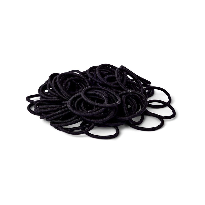 Boots thick ponybands black pack of 100 (British brand)
