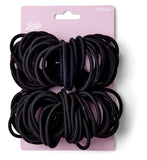 Boots thick ponybands black pack of 100 (British brand)