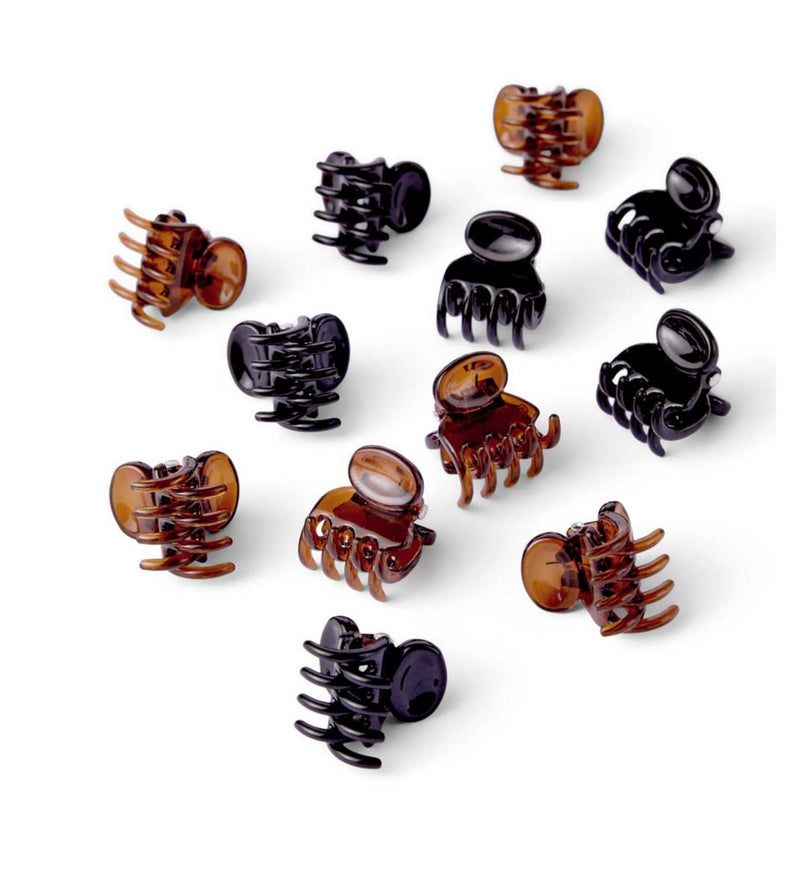 Boots mini jaw clips 12 pack 1.5cm, imported from the UK