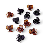 Boots mini jaw clips 12 pack 1.5cm, imported from the UK