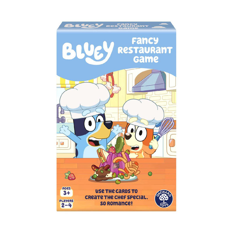 Orchard Toys Bluey Fancy Restaurant game, imported from the UK.