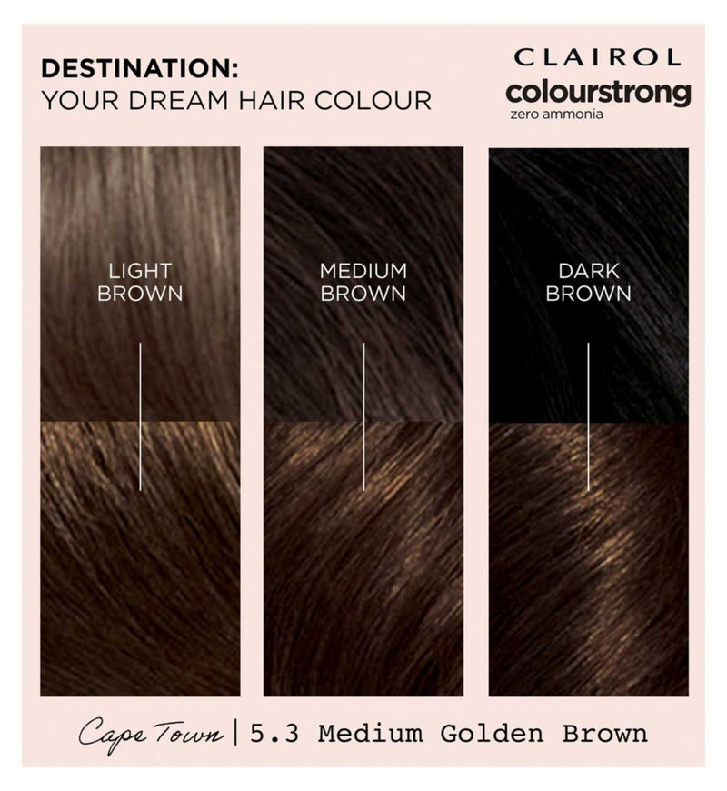 Clairol 5.3 Medium Golden Brown hair dye 199ml - British product