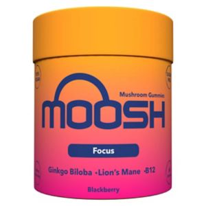 Moosh Mushroom Gummies Focus Blackberry 60 Gummies