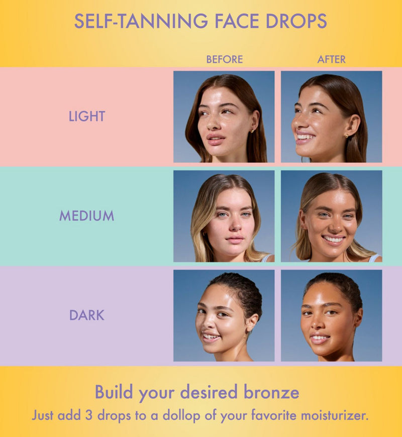 Isle of Paradise self tan drops medium 30ml, UK version