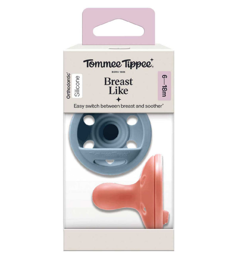 Tommee Tippee breast-like soother silicone 6-18 months (British brand)