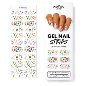 MoYou London Gel Nail Strip Confetti Dip 20 Strips Manikyrsett