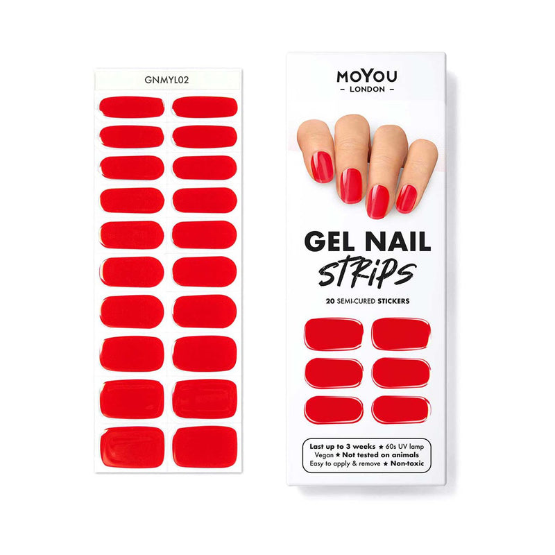 MoYou London gel nail strip red ridding hood - British product