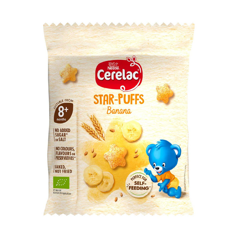 Cerelac banana star puffs baby snack 7g - British product