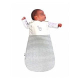 Babyschlafsack „Sweet Dreamers“, bestickt, grau gestreift, 6–18 Monate, 2.5 Tog