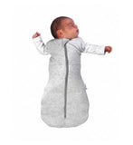 Sweet Dreamers Organic Cotton Baby Sleeping Bag White and Grey Stripes 0-3 months - 25 Tog