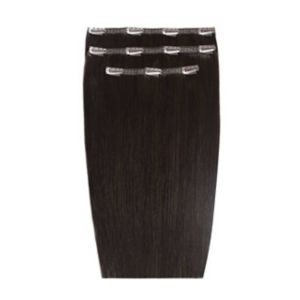 Beauty Works Ebony clip in hair extensions 18 inch - British product