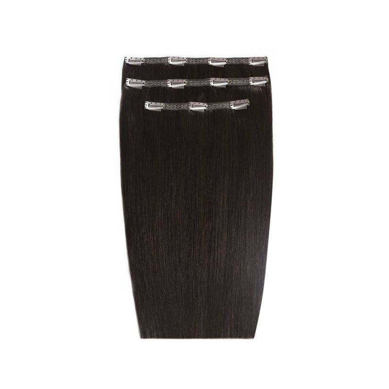 Beauty Works Ebony clip in hair extensions 18 inch - British product