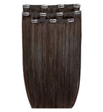 Beauty Works Deluxe Clip In Hair Extension 18 Inch Dark Chocolate