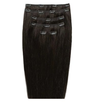 Beauty Works clip-in hair extensions Raven 18 inch - British product