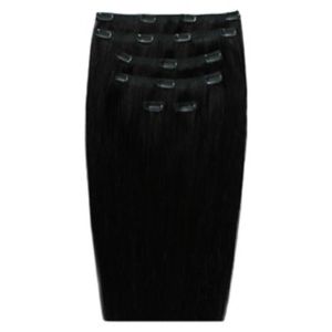 Beauty Works Double Hair Set Clip-In Hair Extensions 18 Inch Jet Set Black
