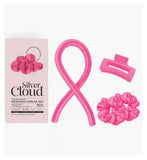 Silver Cloud fuchsia heatless curler set