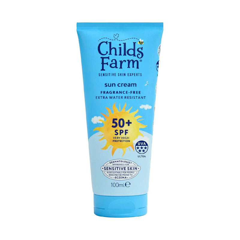 Childs Farm SPF 50+ Sun Cream Fragrance Free 100ml - British product