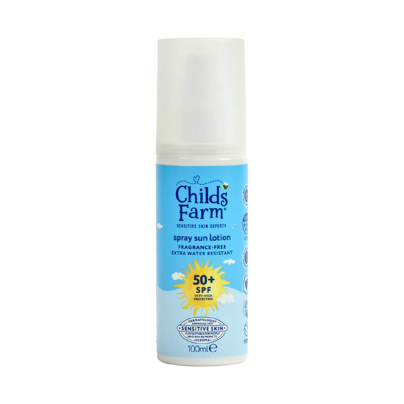 Childs Farm SPF 50+ Sunscreen Spray Fragrance Free 100ml - British product