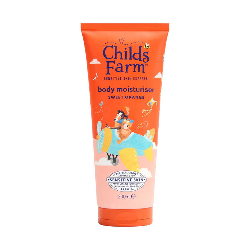 Childs Farm sweet orange body moisturiser 200ml, imported from the UK