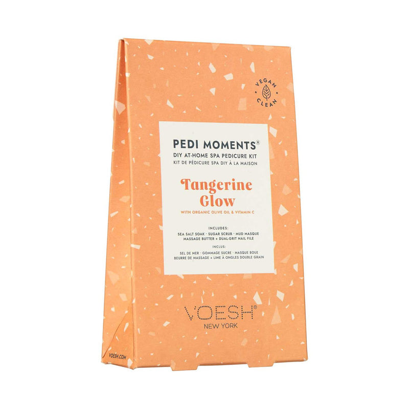 Voesh Pedi Moments Tangerine Glow pedicure kit, imported from the UK