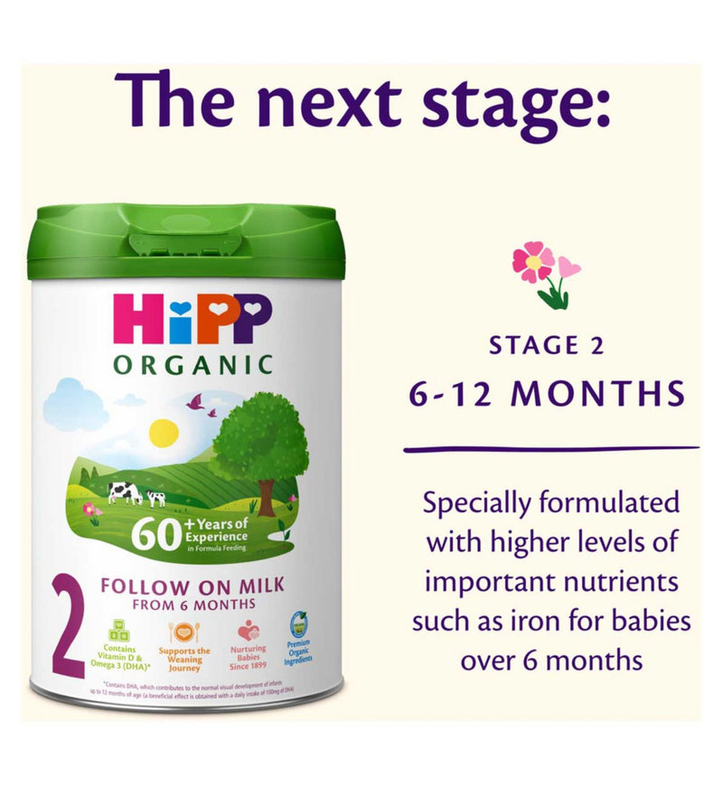 HiPP Organic first infant milk formula from birth 800g, imported from the UK