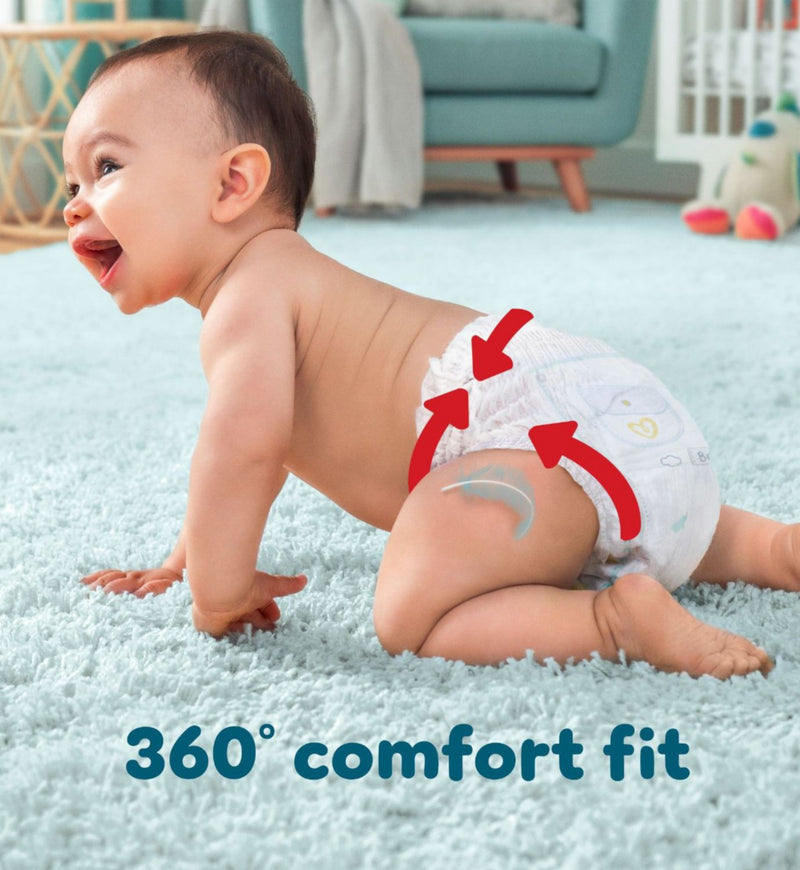 Pampers Premium Protection Nappy Pants Size 3 64 Count (British brand)