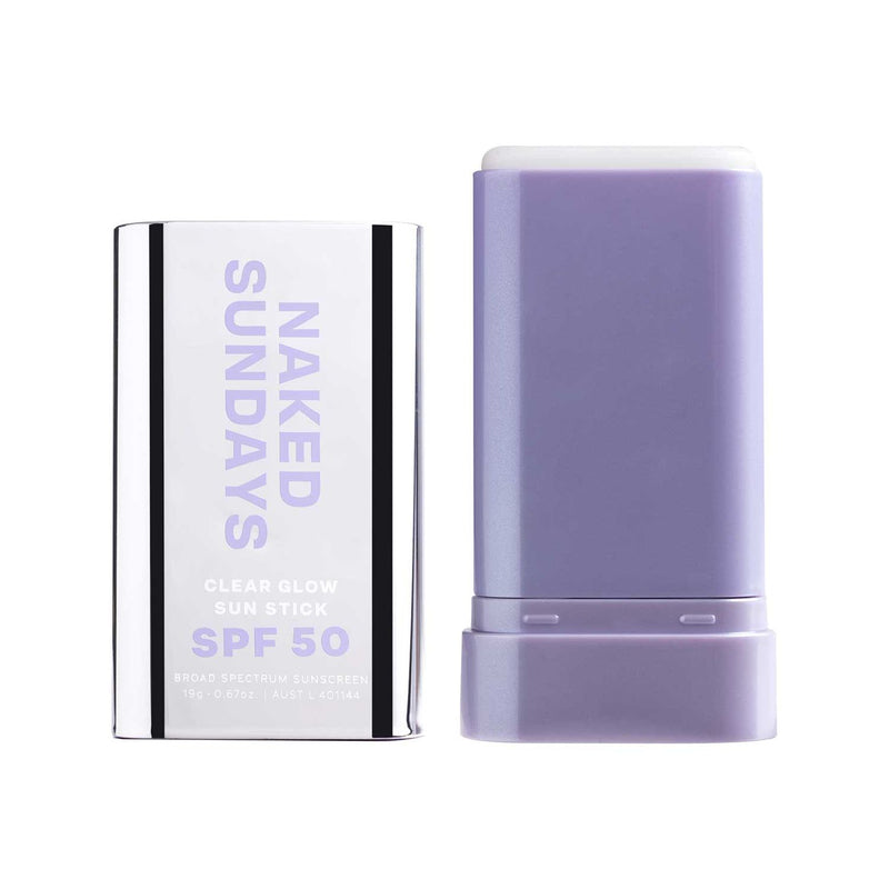 Naked Sundays Sun Stick Clear Glow 19g, imported from the UK