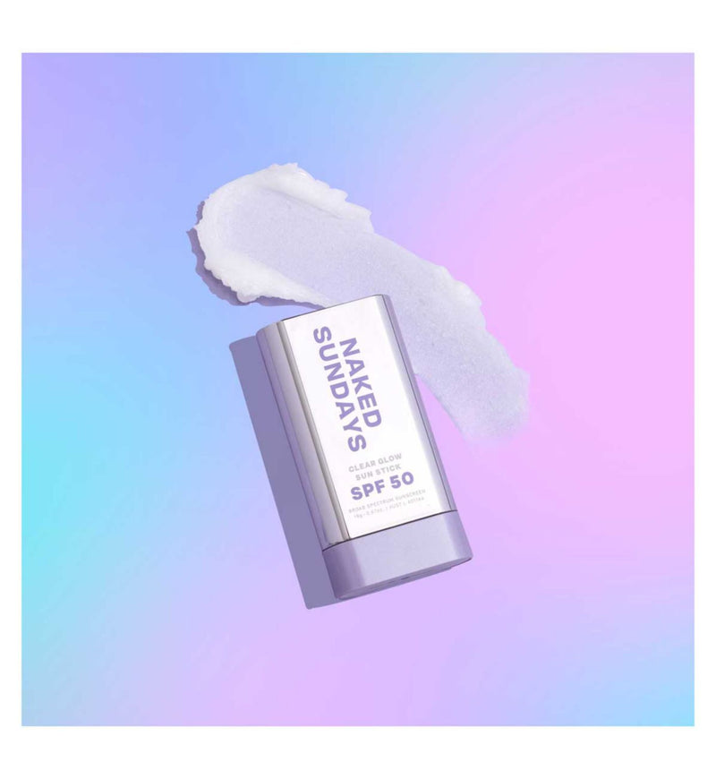 Naked Sundays Sun Stick Clear Glow 19g, imported from the UK