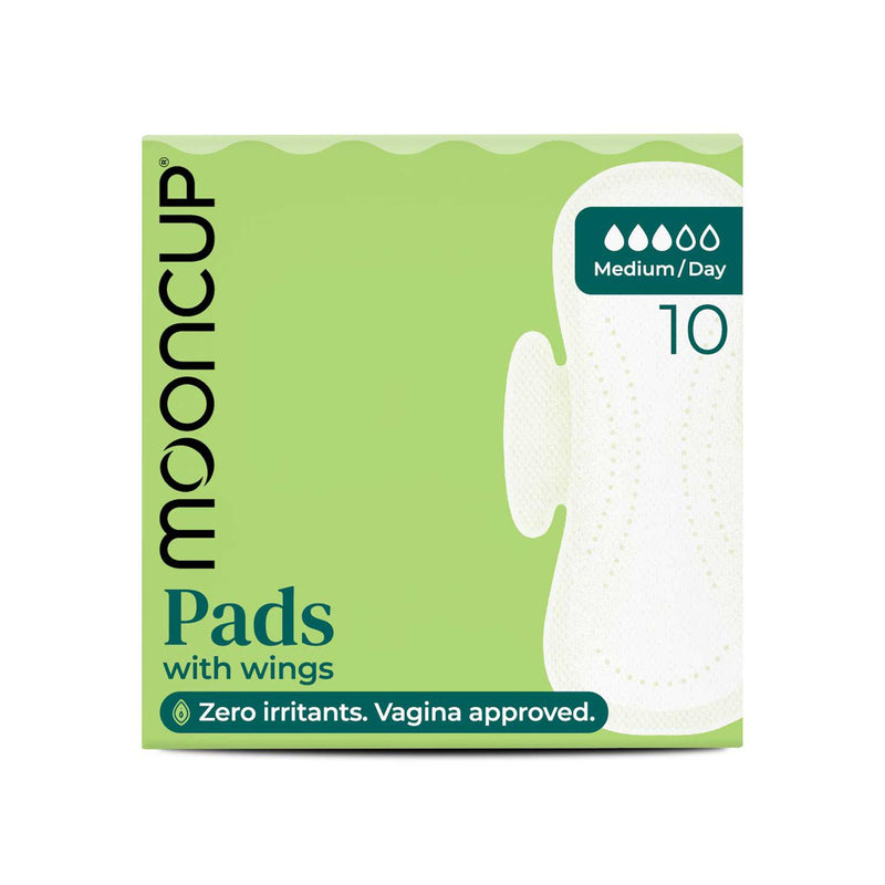Mooncup Day Pads Medium 10 pack, imported from the UK