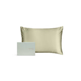 Silk Addict olive green mulberry silk pillowcase (British brand)