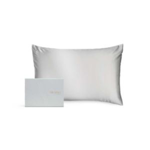Silk Addict Mulberry Silk Pillowcase Silver 75x50cm (British brand)