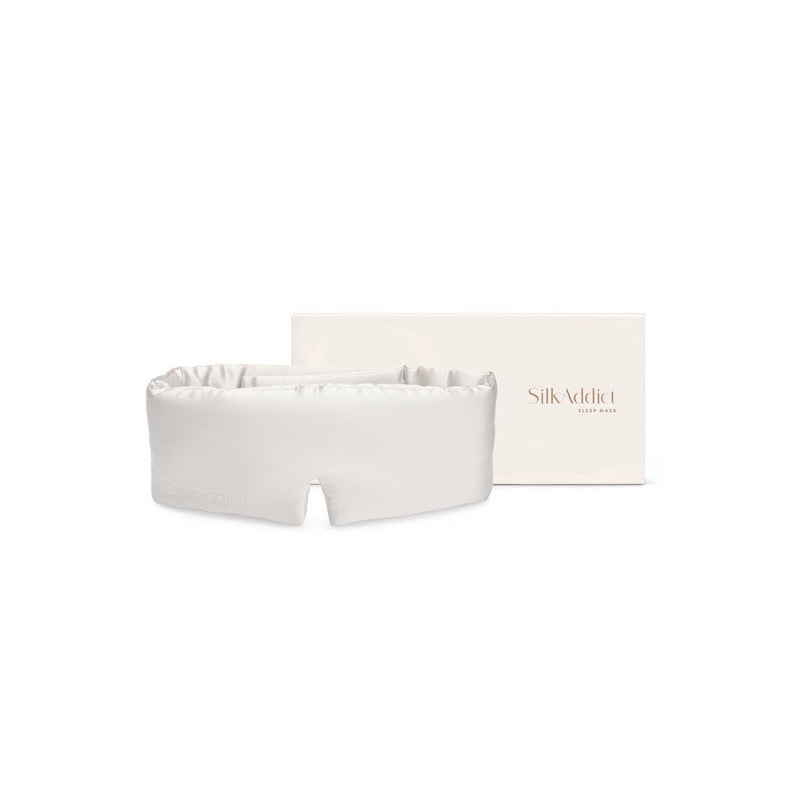 Silk Addict Sleep Mask Ivory (British brand)