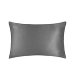 Silk Addict Mulberry Silk Pillowcase Charcoal 75x50cm (British brand)