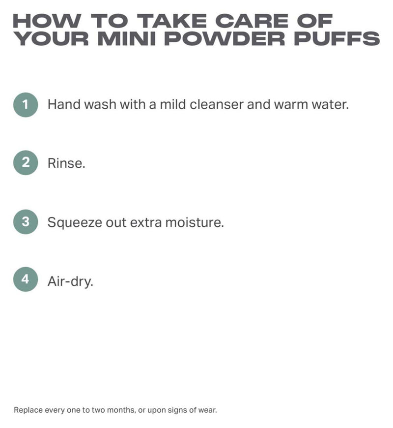 Morphe To The Point Mini Powder Puffs Trio, imported from the UK