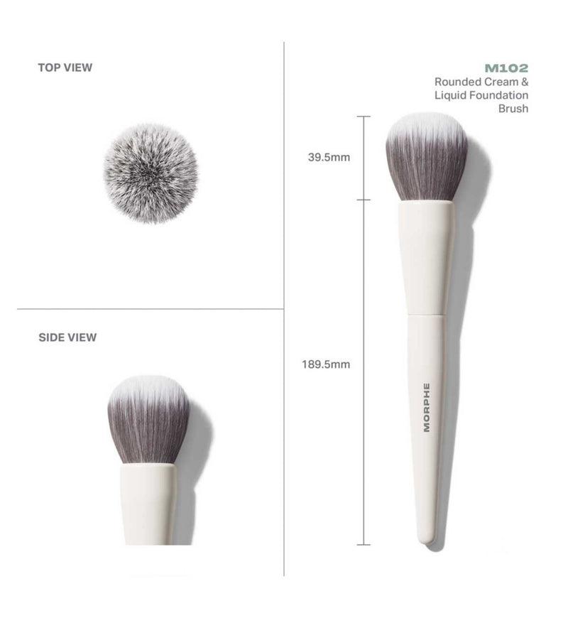 Morphe M102 rounded cream and liquid foundation brush, UK version