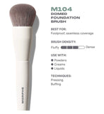 Morphe M104 domed foundation brush, imported from the UK
