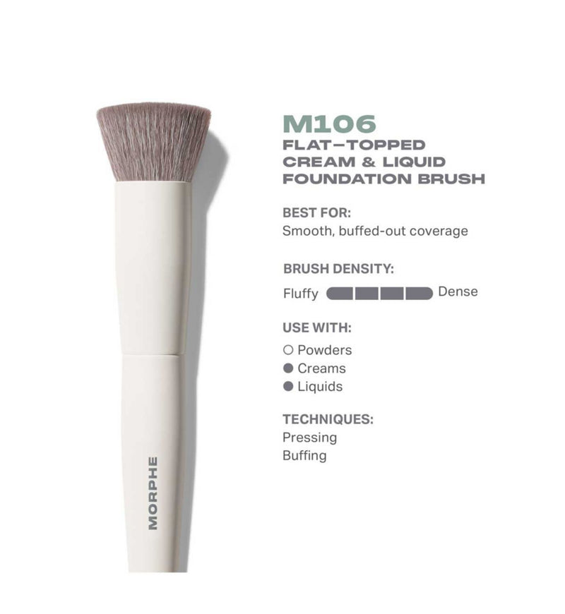 Morphe M106 flat topped foundation brush - British product
