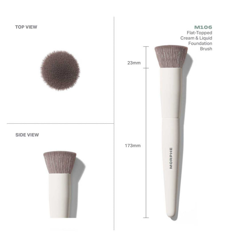 Morphe M106 flat topped foundation brush - British product