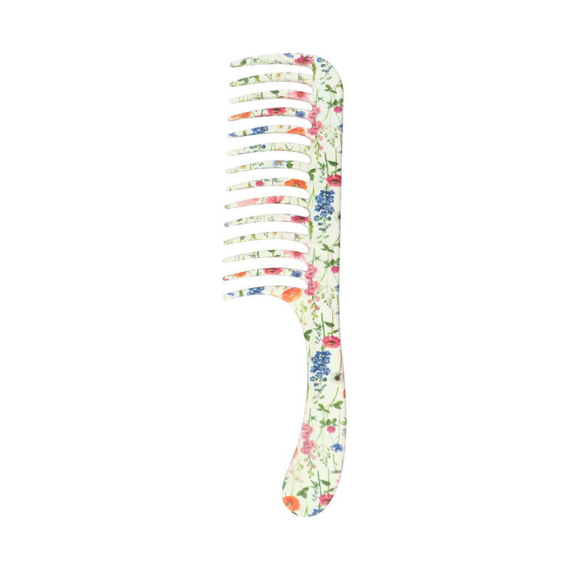 Denman Floral Fantasies wide tooth detangling comb, imported from the UK