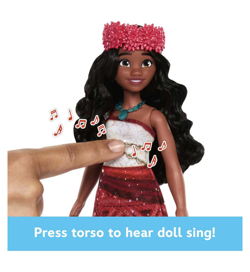 Disney Moana 2 singing doll with posable joints (British brand)