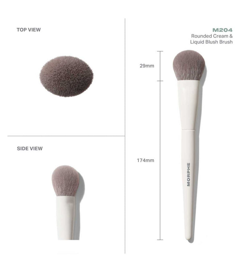 Morphe M204 rounded blush brush, imported from the UK