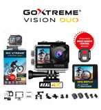 Easypix GoXtreme Vision Duo 4K action camera, imported from the UK
