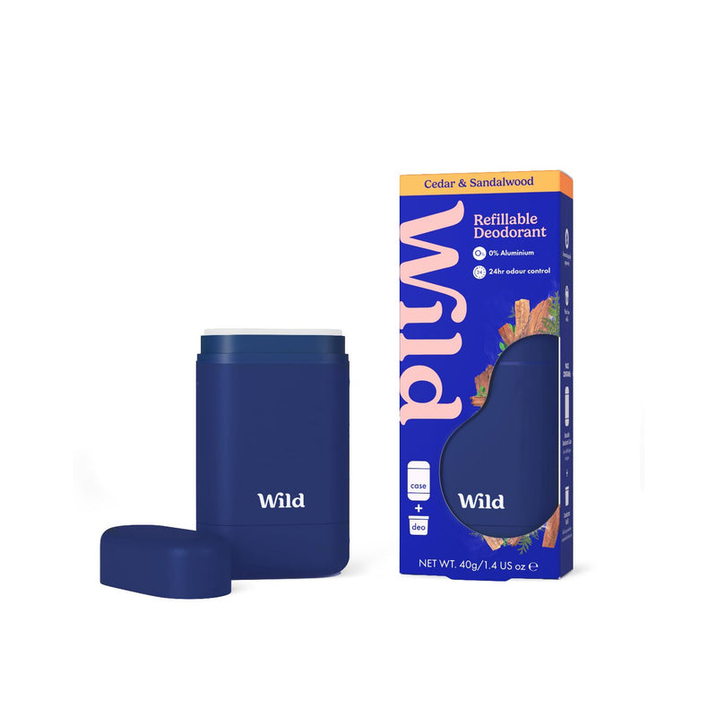 Wild Deodorant Refill Cedar Sandalwood 40g (British brand)