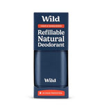 Wild Navy Blue Case and Sandalwood and Cedar Stick Deodorant Refill 40g