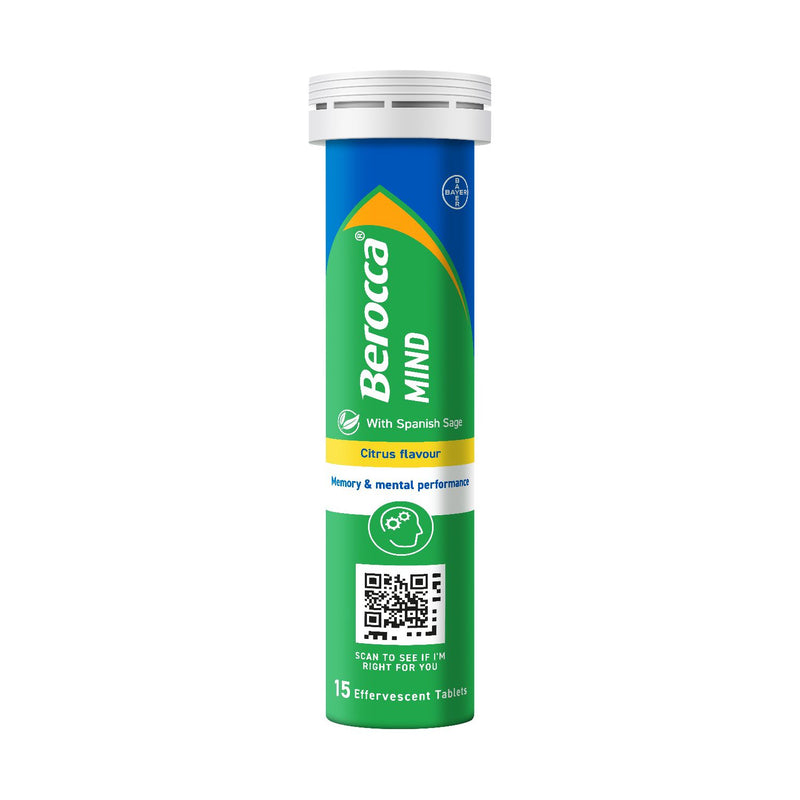 Berocca Mind Citrus Tablets 15s - British product