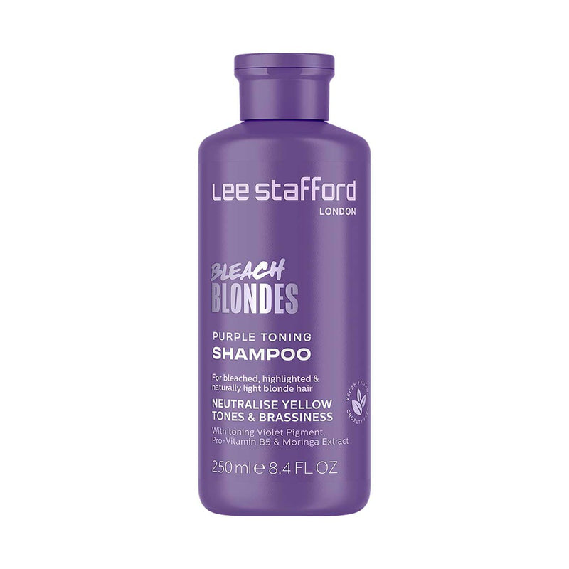 Lee Stafford Bleach Blondes Purple Toning Shampoo 250ml, UK version