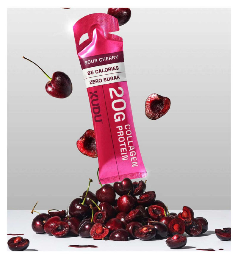 Kudu collagen protein sachet sour cherry flavour 63g, UK version