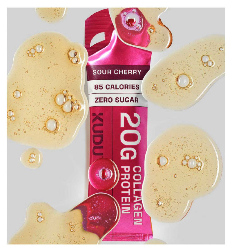 Kudu collagen protein sachet sour cherry flavour 63g, UK version